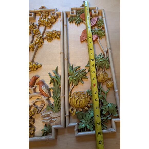 🎃Vintage Homco Asian Bamboo Wall Decor - Picture 2 of 4